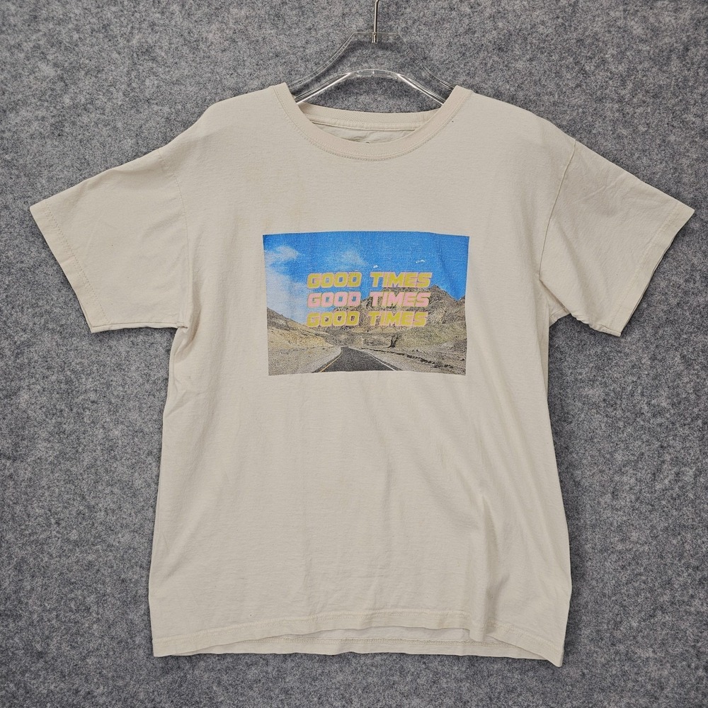 70s Graphic T Shirt Small GOOD TIMES Road Trip Retro Indie Concert DAISY STREET